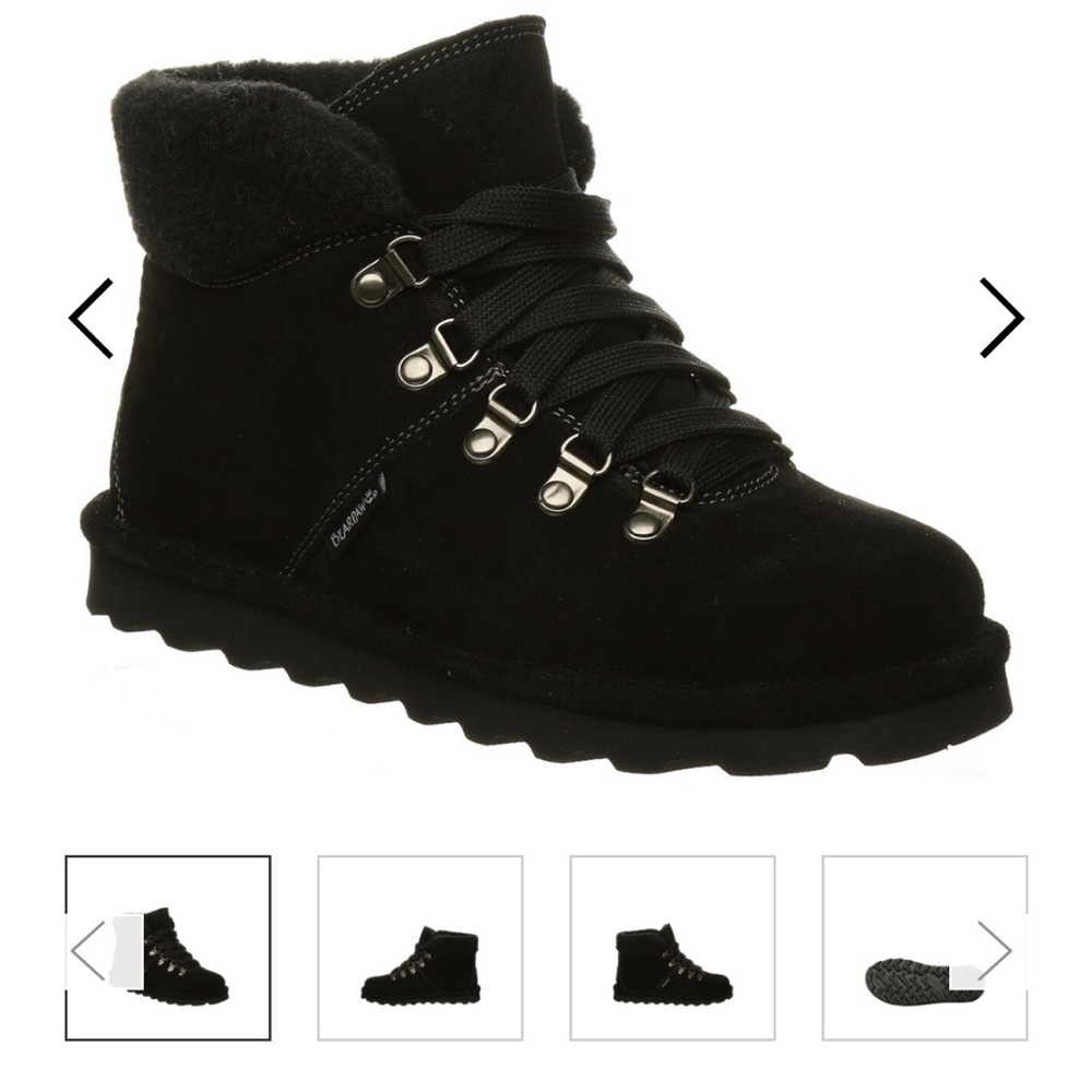 BearPaw Suede and Shearing Winter Boots